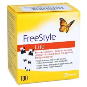Benzile de testare Freestyle Lite fără codificare 100 buc