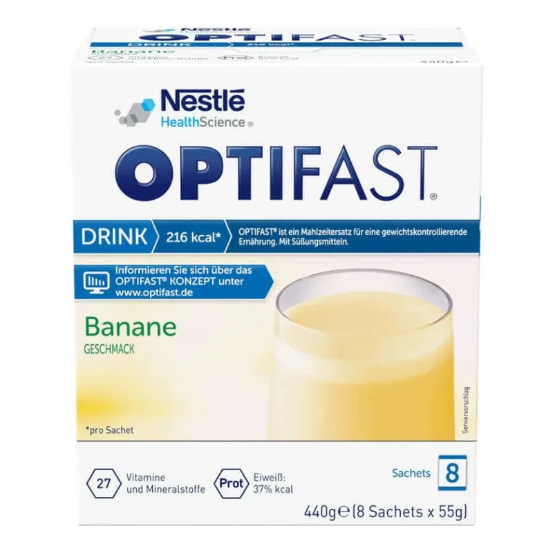 Optifast Drink Banană pulbere 8X55 g NESTLE — preț și oferte