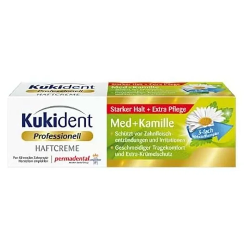 Kukident Professional Cremă adezivă Med + Camomile 40 g — preț și oferte