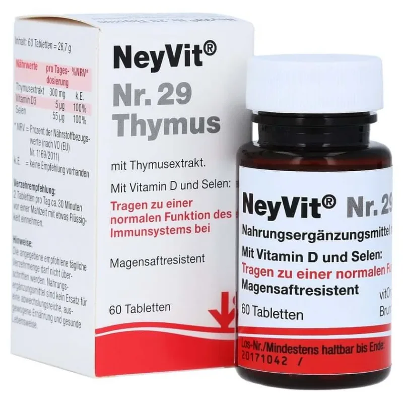 Neyvit No.29 Thymus cu acoperire enterica 60 St — preț și oferte