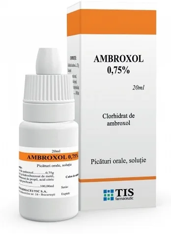 AMBROXOL 0,75% X 1 TIS FARMACEUTIC — preț și oferte