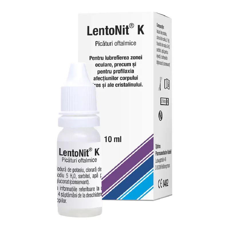 LentoNit K picaturi oftalmice, 10 ml, Inocare Pharm INOCARE PHARM SRL — preț și oferte