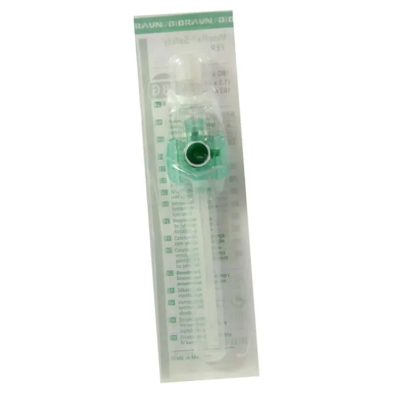 B. Braun Vasofix Safety cateter intravenos verde-alb, FEP 18G, 1.3 x 33 mm 1 buc — preț și oferte