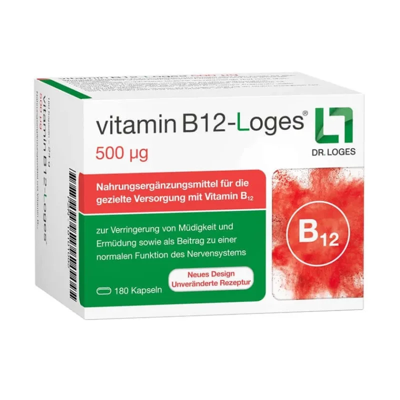 Vitamina B12-loges 500 µg capsule 180 Capsule — preț și oferte