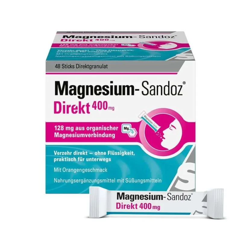 Magneziu Sandoz Direct 400 mg Sticks 48 Sticks — preț și oferte