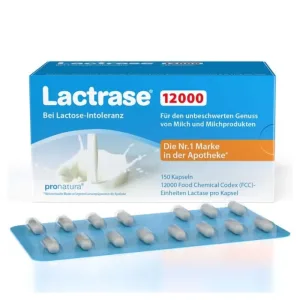 Lactrase 12.000 FCC Lactase Capsule 150 Capsule