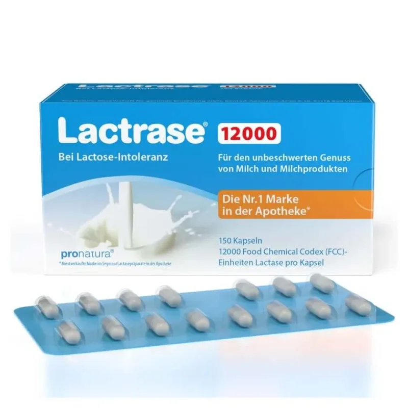 Lactrase 12.000 FCC Lactase Capsule 150 Capsule — preț și oferte