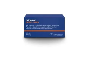 Orthomol junior C plus direct granule zmeură-lime 30 Capsule