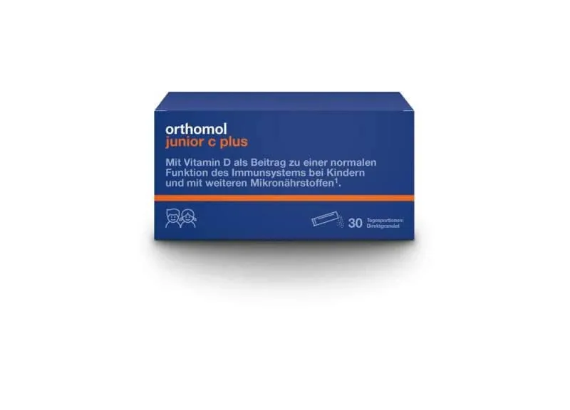 Orthomol junior C plus direct granule zmeură-lime 30 Capsule — preț și oferte