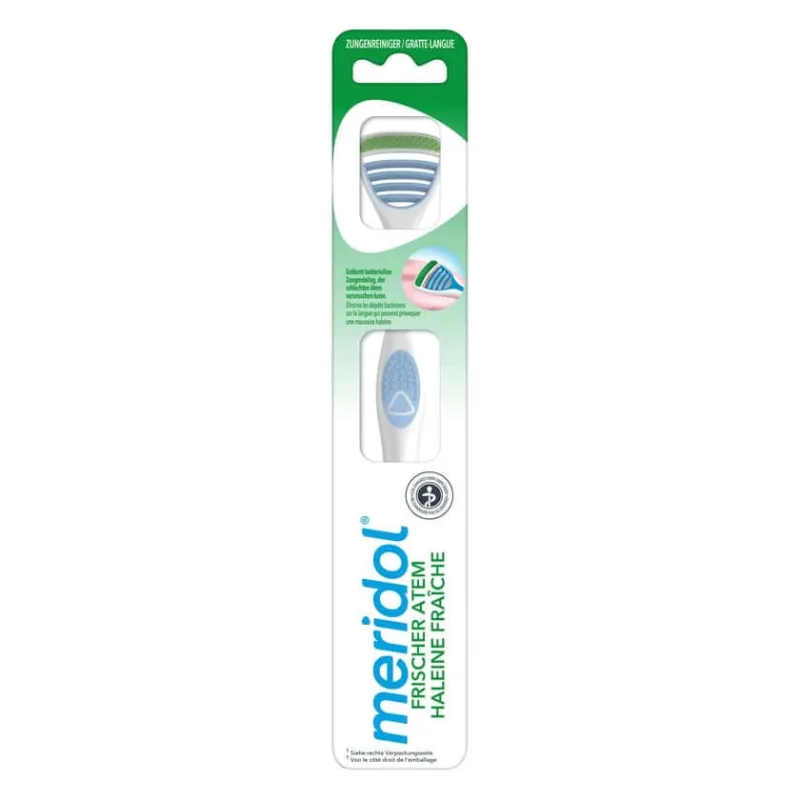 Meridol Safe Breath Tongue Cleaner, ambalaj din carton 1 buc — preț și oferte