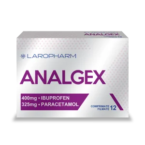 Analgex, Laropharm | 400mg/325mg x 12 comprimate filmate