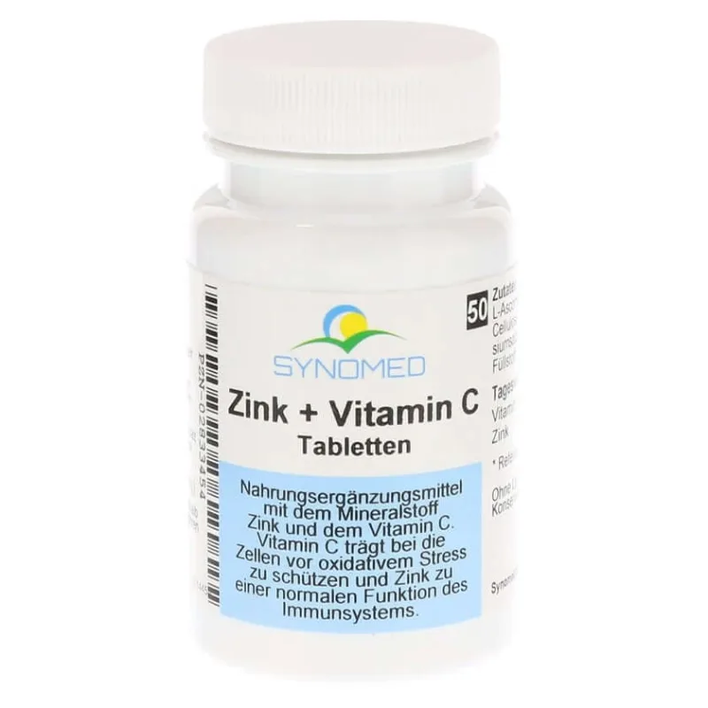 Tablete Zinc+vitamina C Synomed 50 buc. — preț și oferte