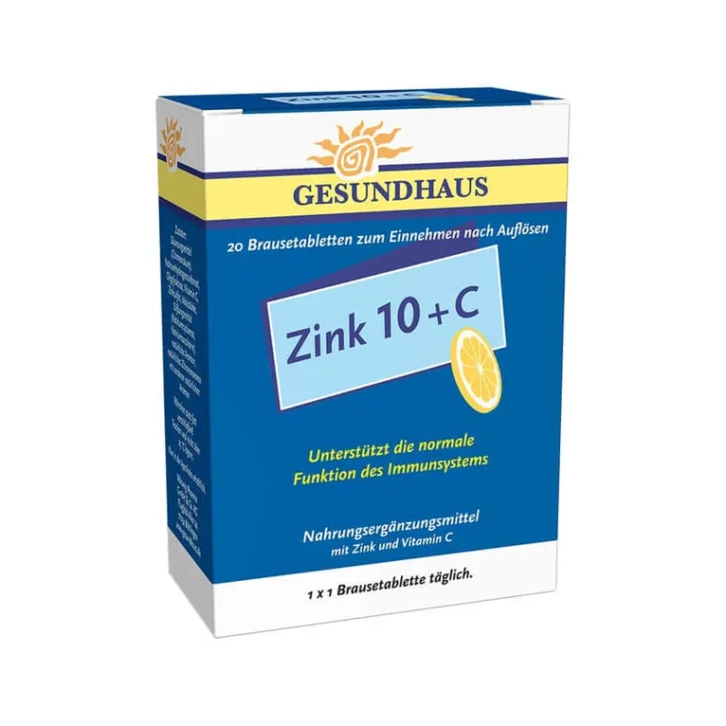 Zinc 10 + C Tablete efervescente 20 Capsule — preț și oferte