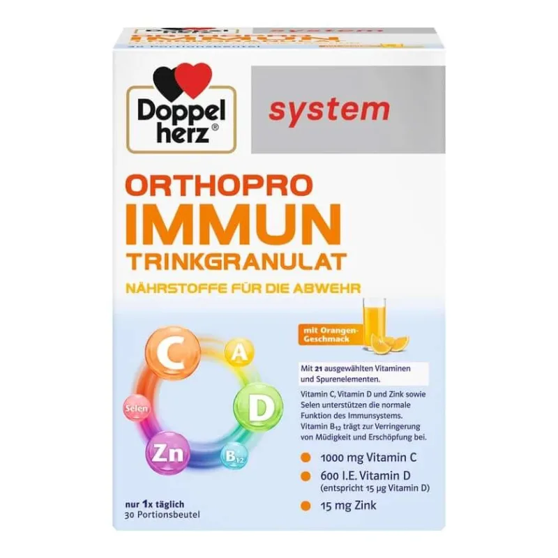 Sistem dublu pentru inimă Orthopro Immune Drinking Granule 30 Capsule — preț și oferte