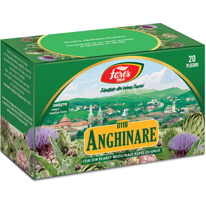 Anghinare, frunze, D110, ceai la plic, Fares | 20 plicuri — preț și oferte
