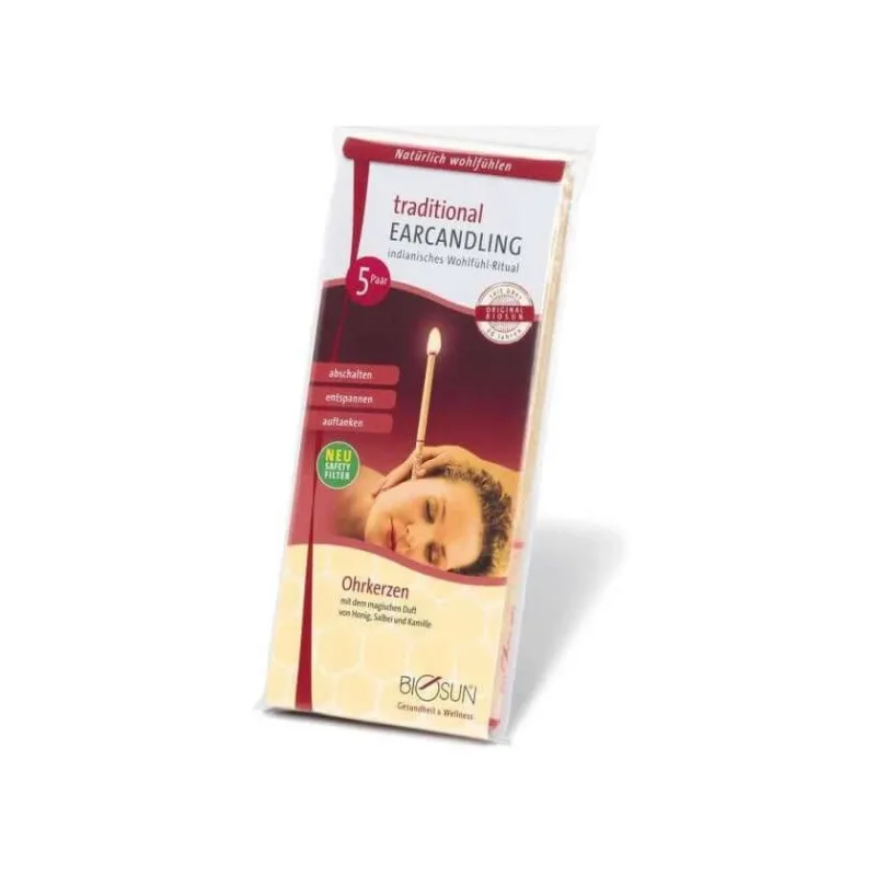 Lumânări pentru urechi Biosun Filtru tradițional Nou 10 buc — preț și oferte