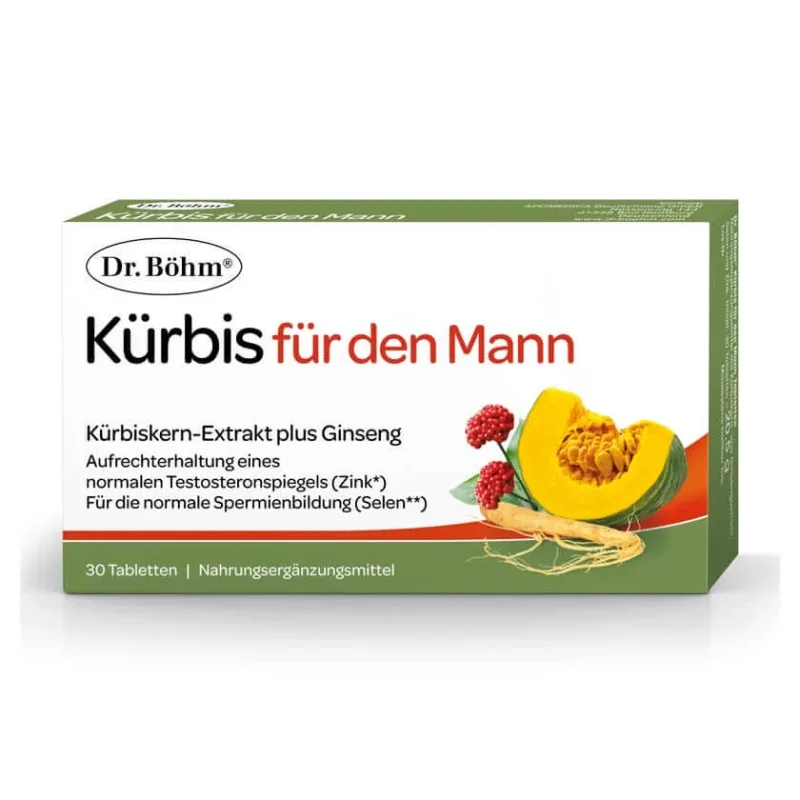 Dr Böhm Dovleac pentru bărbați Tablete 30 St — preț și oferte