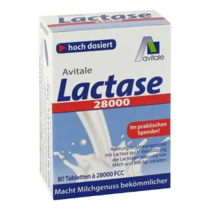 Lactase 28.000 comprimate FCC în dozator 80 buc