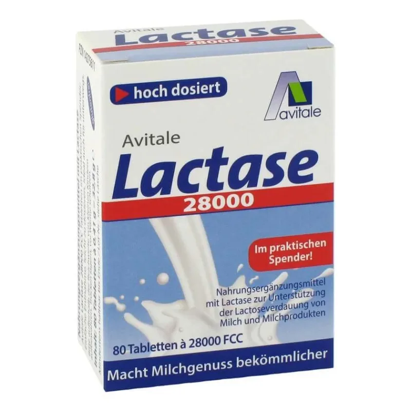 Lactase 28.000 comprimate FCC în dozator 80 buc — preț și oferte