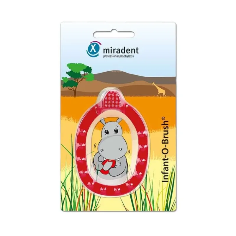 Miradent periuță de dinți de învățare pentru copii Infant-O-Brush roșu 1 buc — preț și oferte