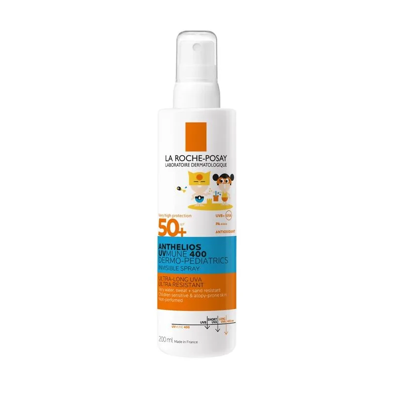 Anthelios UV-Mune Dermo-Pediatric spray invizibil SPF50+, La Roche Posay | 200ml — preț și oferte