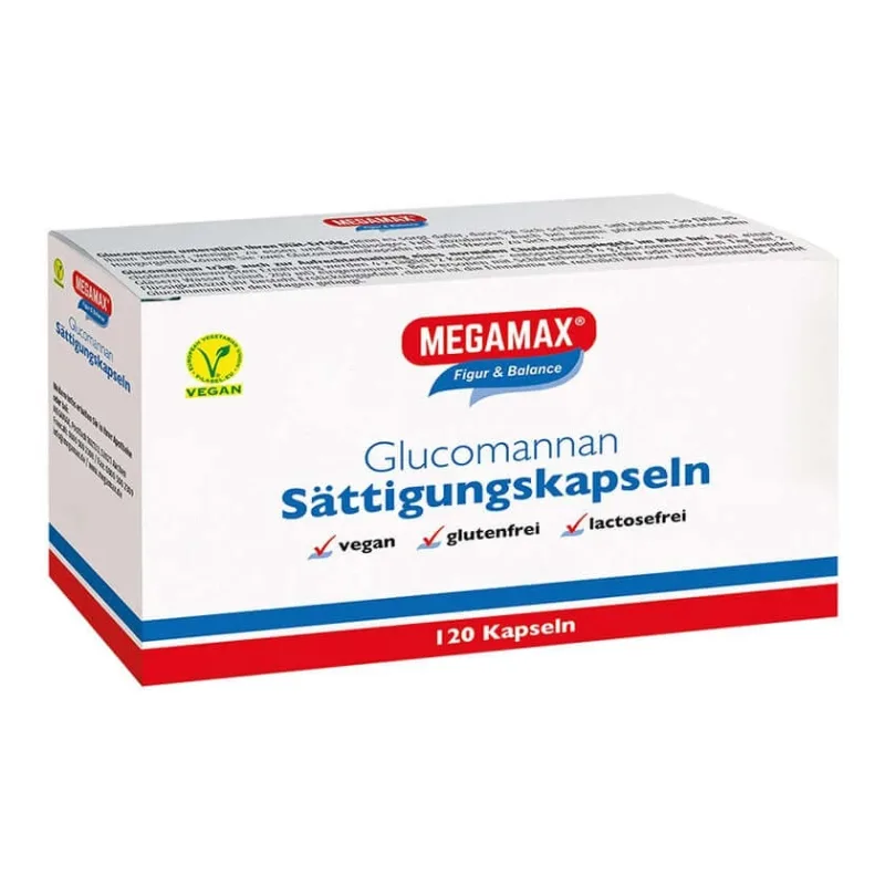 MEGAMAX Glucomanan Satiety Capsule 120 Capsule — preț și oferte