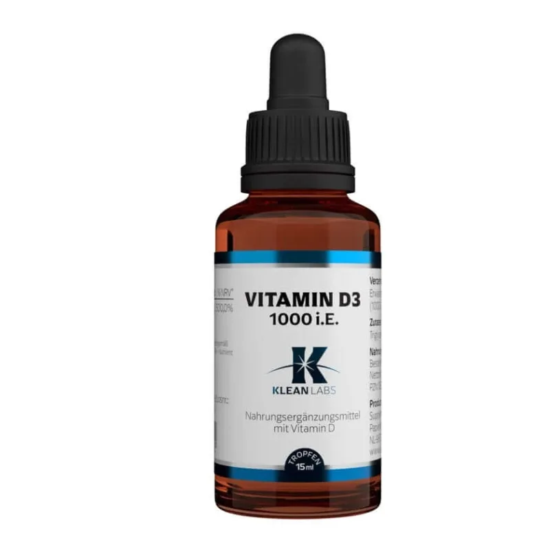 Klean Labs Vitamina D3 1000 i.U. per picătură 15 ml — preț și oferte