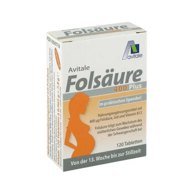 Avitale Acid folic 400 Plus 120 St — preț și oferte