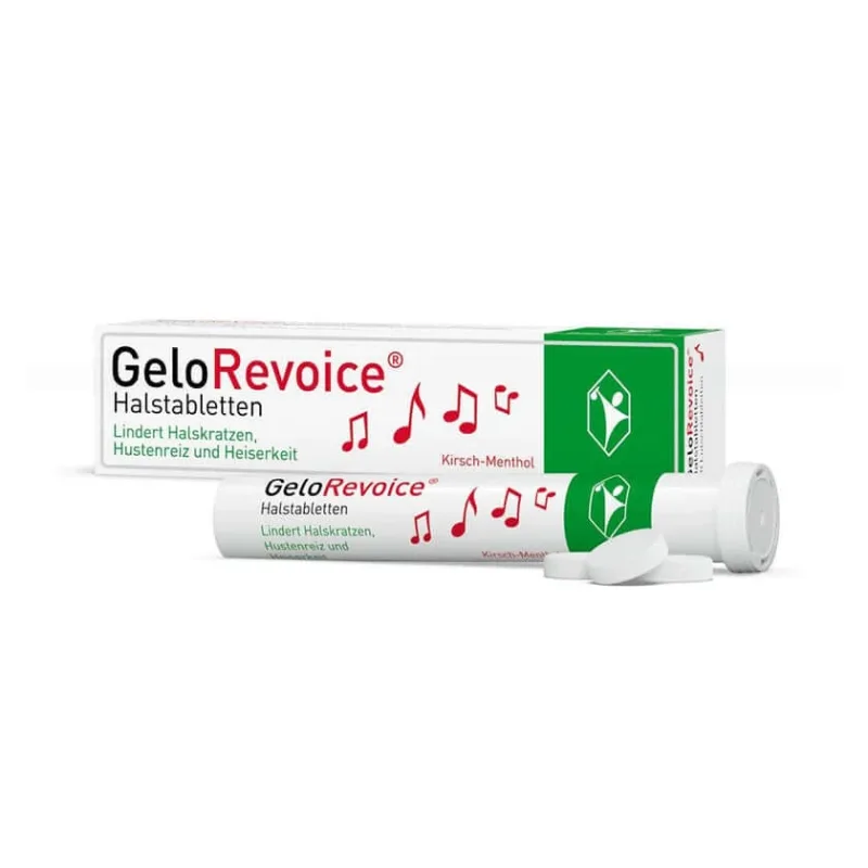 GeloRevoice comprimate pentru gât cireșe-mentol 20 buc. — preț și oferte