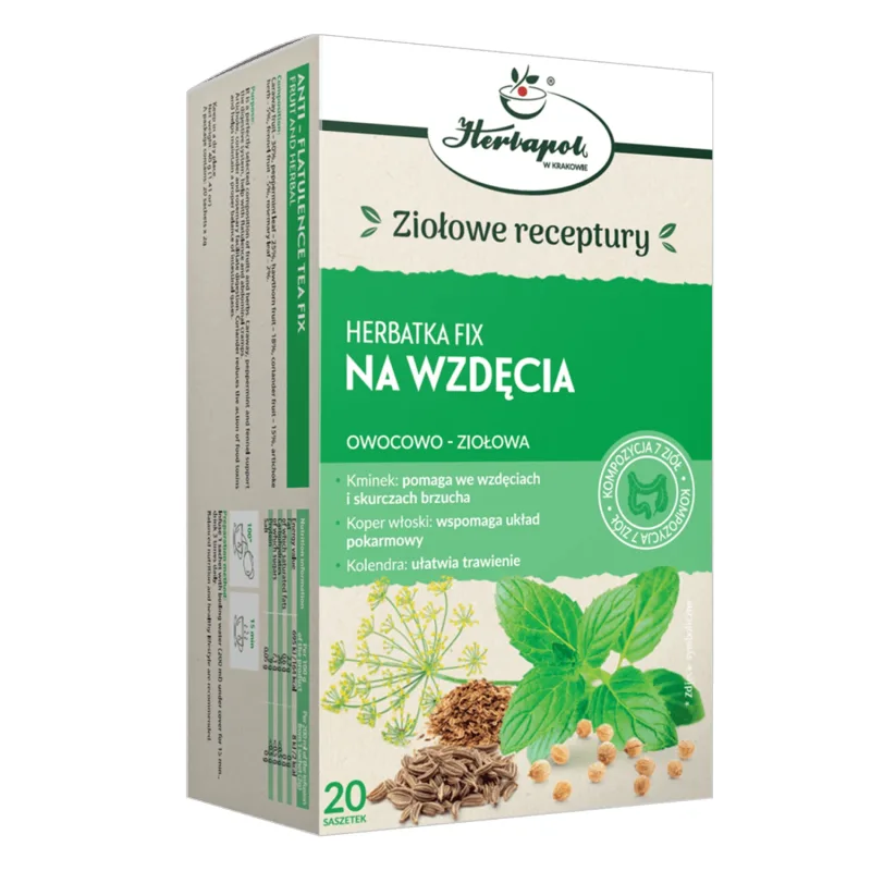 Herbapol Na Wzdęcia, ceai fix de fructe și plante, 2 g x 20 pliculețe — preț și oferte