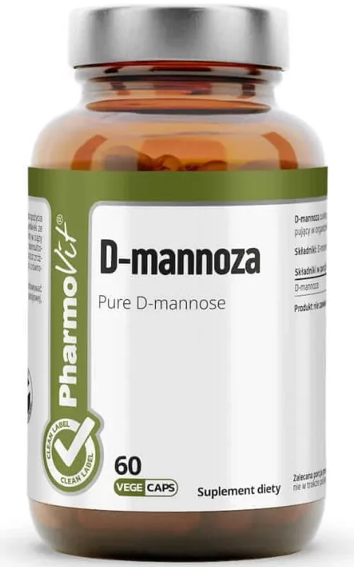 D-mannoză 60 capsule Pharmovit Clean Label — preț și oferte
