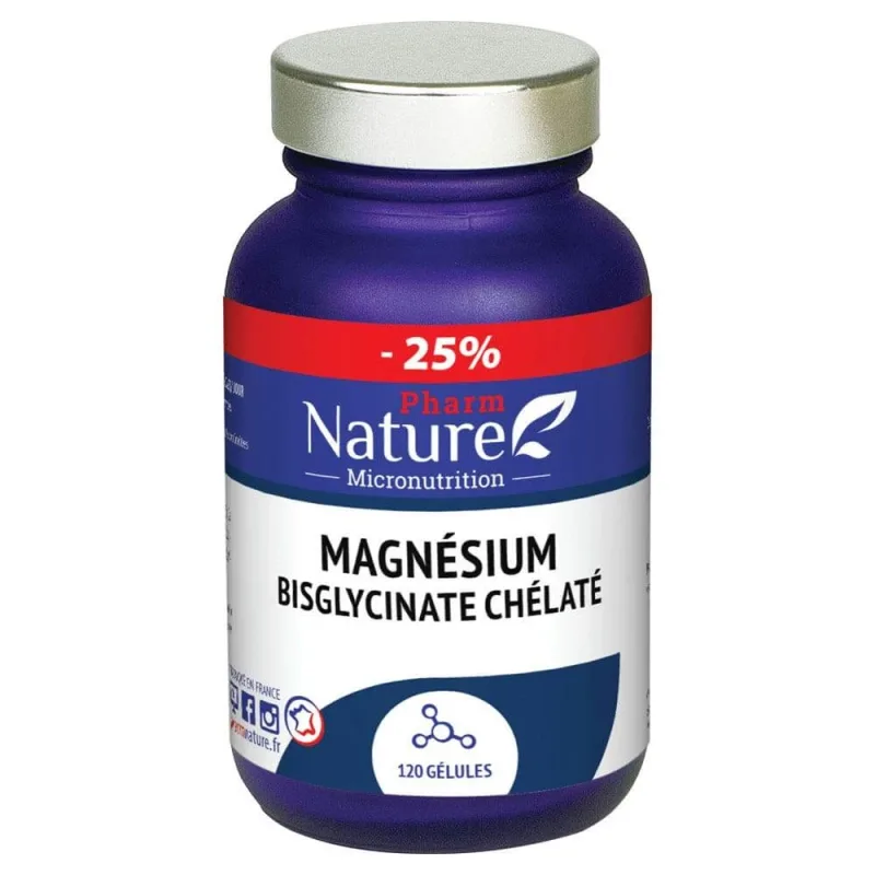 Pharm Nature Micronutrition Magneziu bisglicinat chelat 120 capsule — preț și oferte