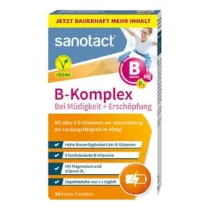 Sanotact B-complex pentru oboseală + epuizare Tabl. 60 St — preț și oferte