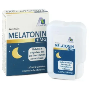 Melatonină 1 mg mini comprimate în dozator 120 buc