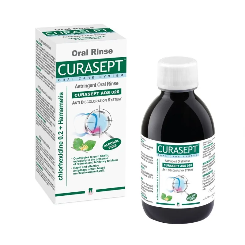Apa de gura Astringent ADS cu clorhexidina 0.2%, Curasept | 200 ml, CURAPROX — preț și oferte