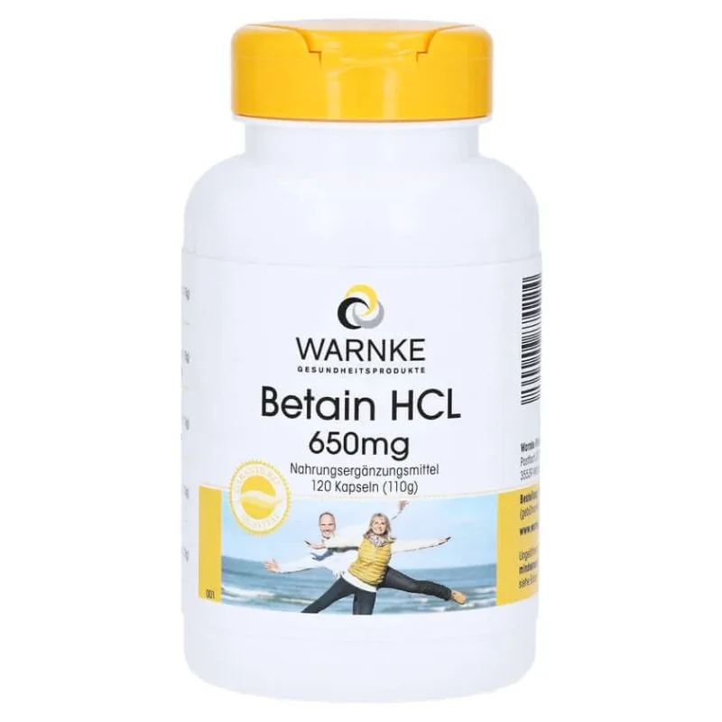 Betaina HCL 650 mg capsule 120 Capsule — preț și oferte