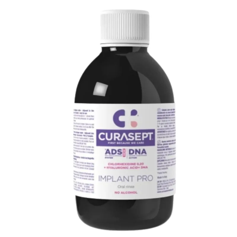 Apa de gura cu clorhexidina 0.20% Implant Curasept, Curaprox | 200 ml — preț și oferte