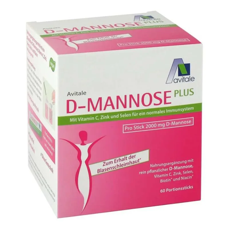 D-Mannose Plus 2000mg cu vitamine și minerale sticks 60X2.47 g — preț și oferte
