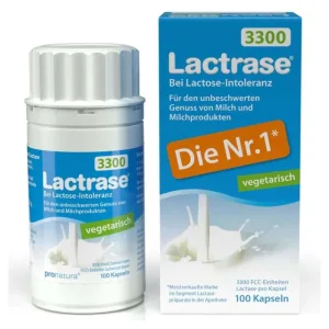 Lactrase 3.300 FCC Lactase Capsule (vegetarian) 100 Capsule