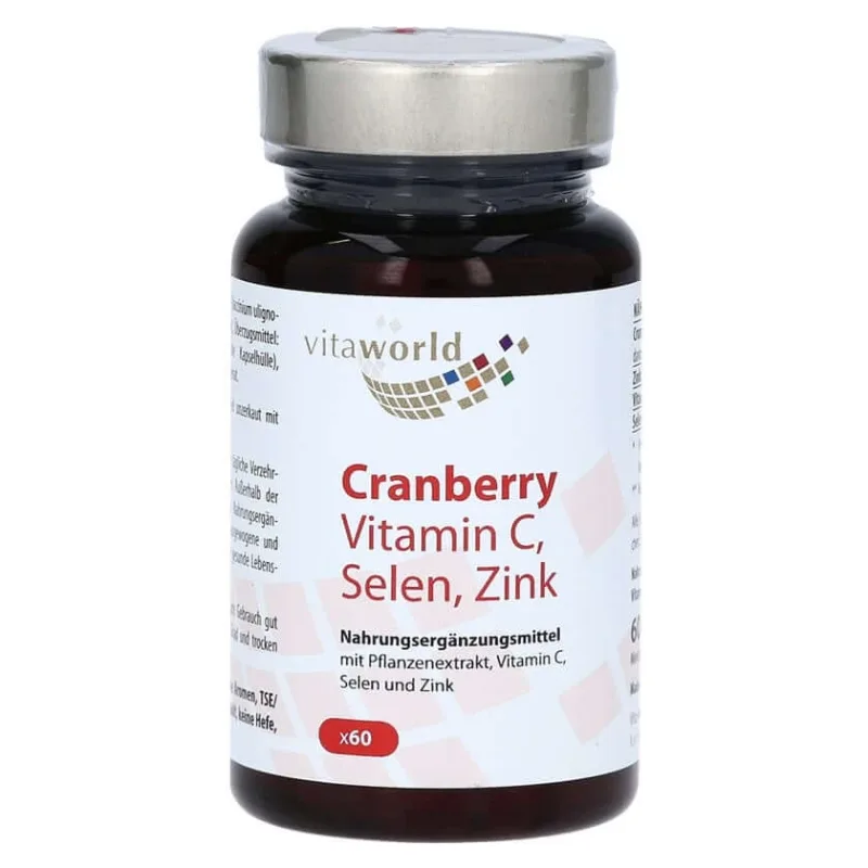 Cranberry Vitamina C+seleniu+zinc capsule 60 Capsule — preț și oferte