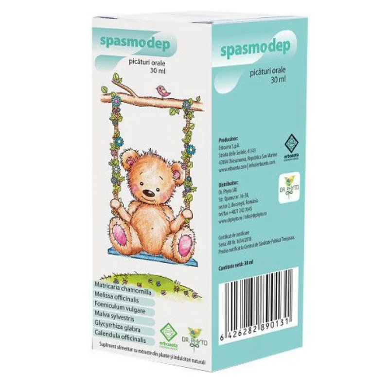 Spasmodep picaturi, 30 ml, probleme digestive DR. PHYTO — preț și oferte