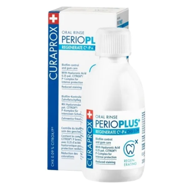 Apa de gura Perio Plus Regenerate, Curasept | 200 ml CURAPROX — preț și oferte