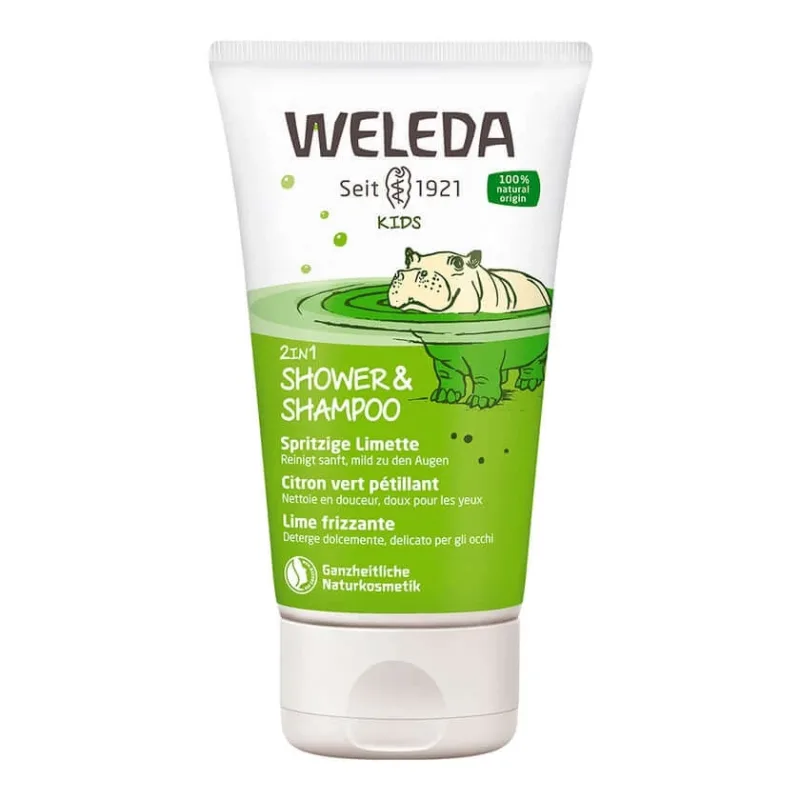 Weleda Kids 2in1 duș și șampon Zesty Lime 150 ml — preț și oferte