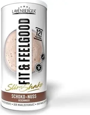 layenberger Shake Fit+Feelgood Slim cu ciocolată și nuci, 396 g