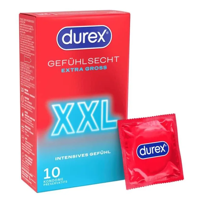 Prezervative Durex Sensitive Xxl 10 buc — preț și oferte