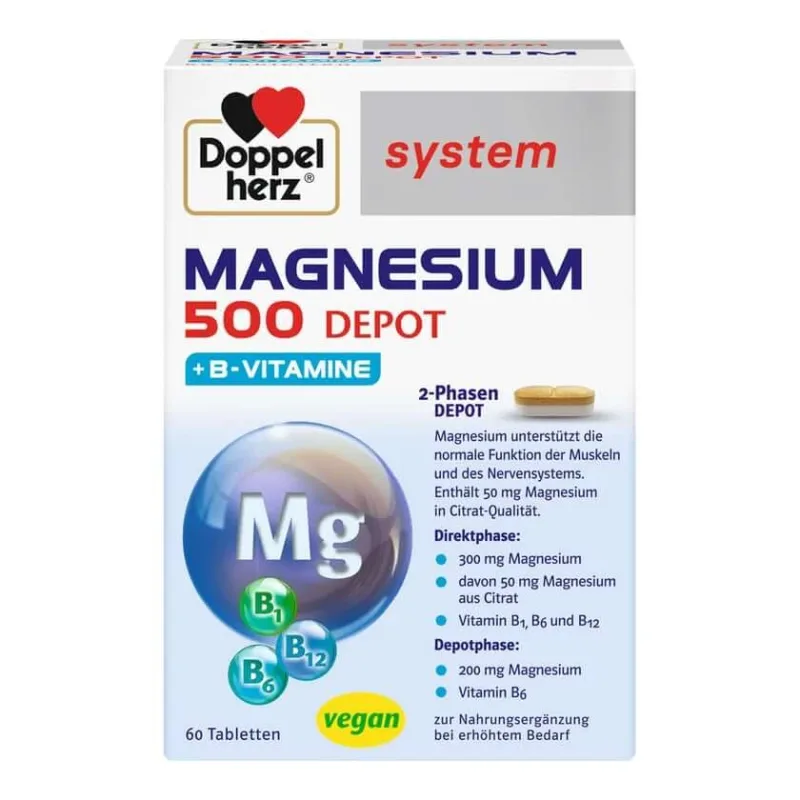 Double Heart Magneziu 500 Depot sistem Ta 60 St — preț și oferte