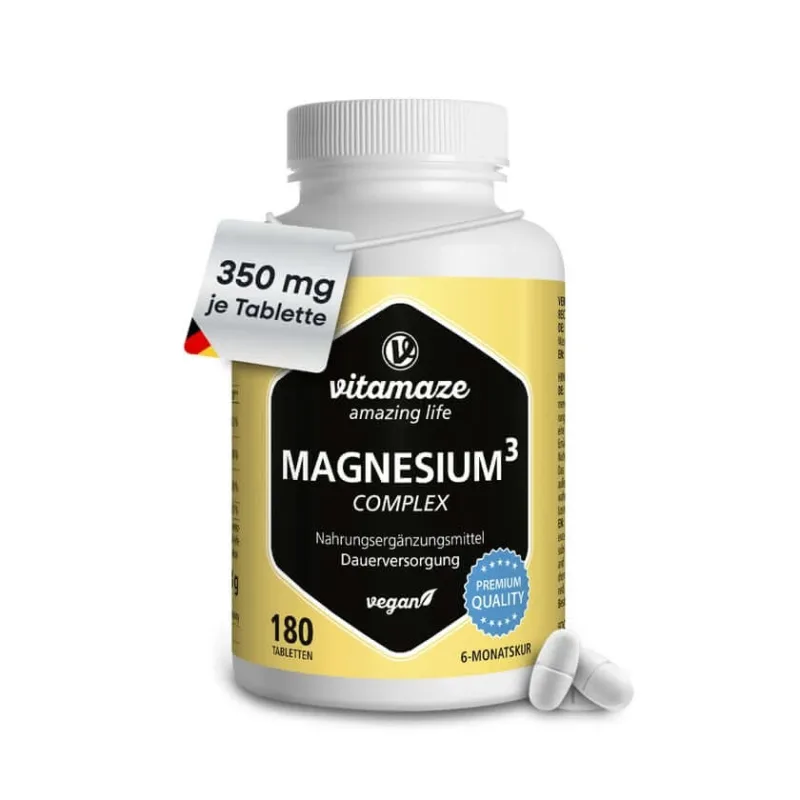 Magneziu 350 mg citrat complex / oxid / carbon vegan 180 St — preț și oferte