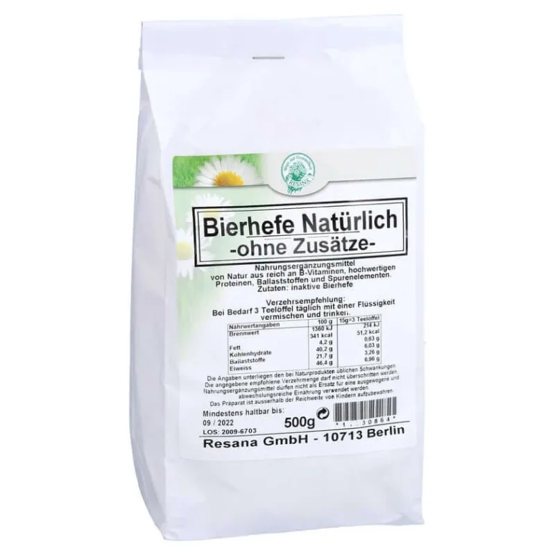 Drojdie de bere naturală fără aditivi pulbere 500 g — preț și oferte