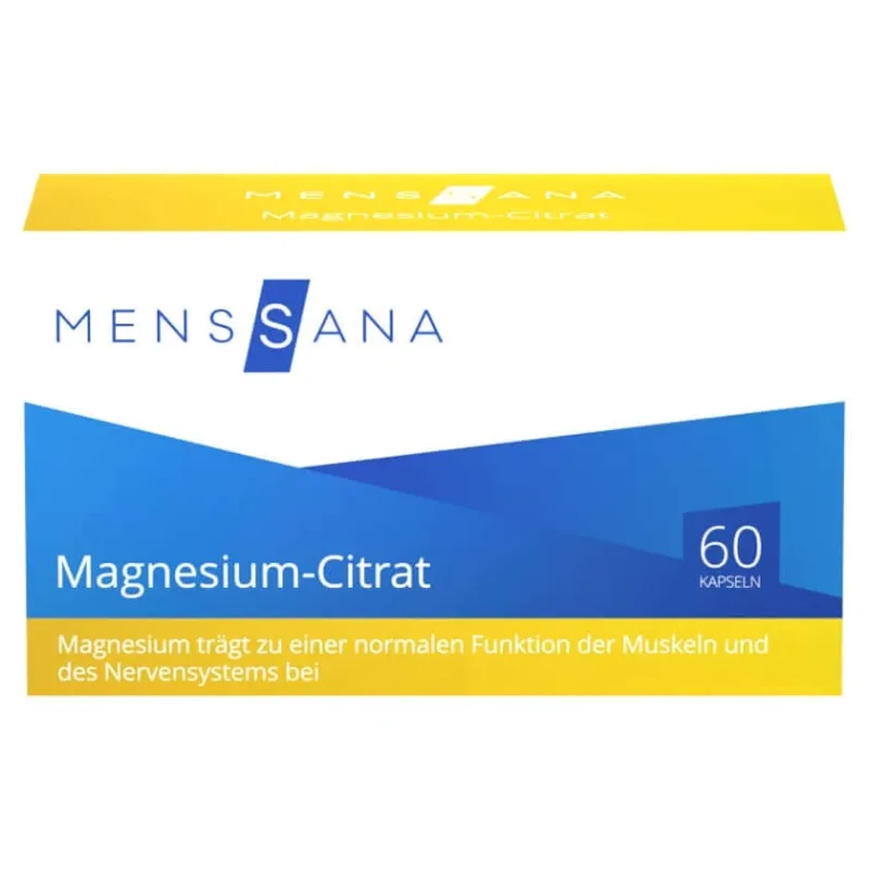 Citrat de magneziu Menssana Capsule 60 Capsule — preț și oferte