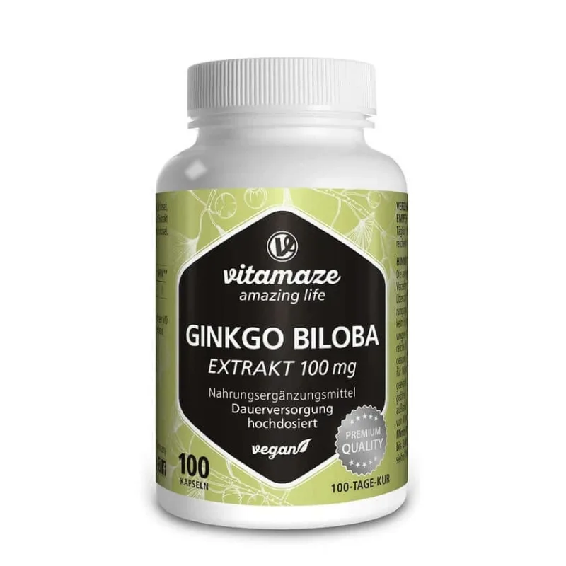 Ginkgo Biloba 100 mg vegan 100 St — preț și oferte